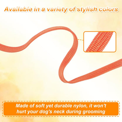 3 PCS Pet Dog Grooming Straps for Table, Adjustable Nylon Restraint Dog Bathtub Tether Leash, Fixed Cat Safety Noose Loops Rope for Pet Grooming Arm Table Bathing Accessories