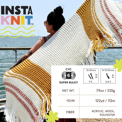 InstaKnit Yarn, Me and The Giant Peach, Orange, 3 Pack