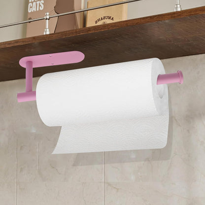Pink Paper Towel Holder Under Cabinet No Drilling