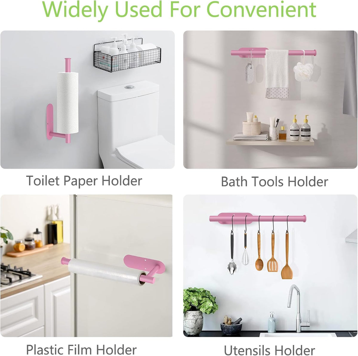 Pink Paper Towel Holder Under Cabinet No Drilling