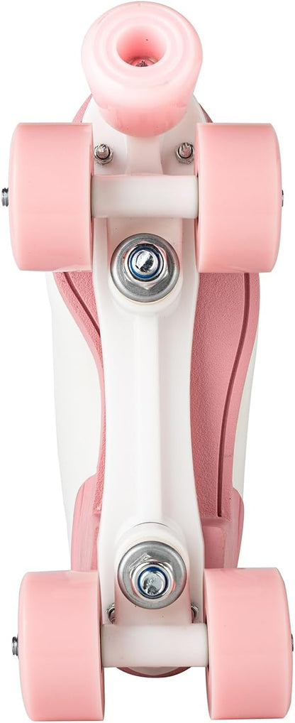 Women's High-top Roller Skates - PU Leather Indoor/Outdoor Four-Wheel Skates