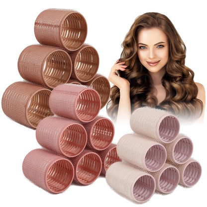 18pcs Ceramic Thermal Hair Rollers,Curlers for Long Medium Short Hair