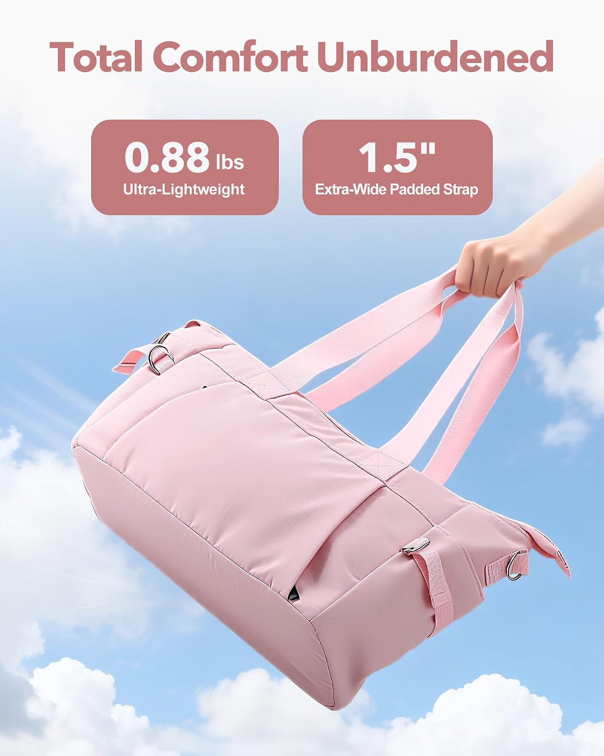 Small Gym Bag for Women, Lightweight Mini Duffle Bag with Wet Compartment, Perfect as a Travel Carry On or Crossbody Weekender for Sport, Workout & Dance