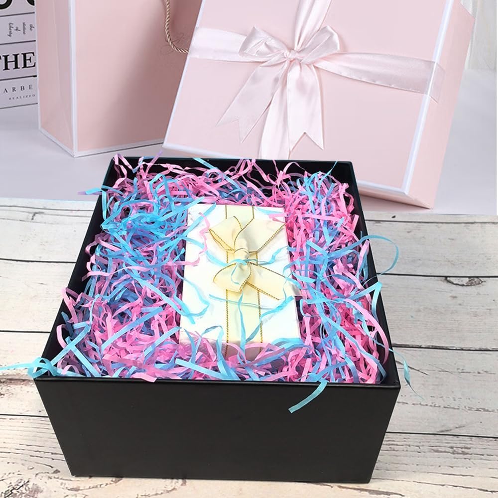 Box Filler Shred Paper for Boy or Girl Birthday Party Gift Basket, 1/2 LB