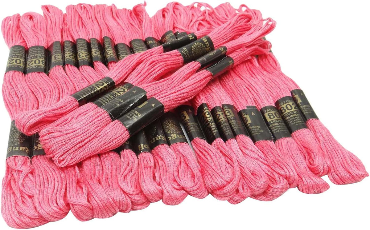 25 Pcs Pack Cotton Sewing Embroidery Thread Skeins Stitch Knitting Floss