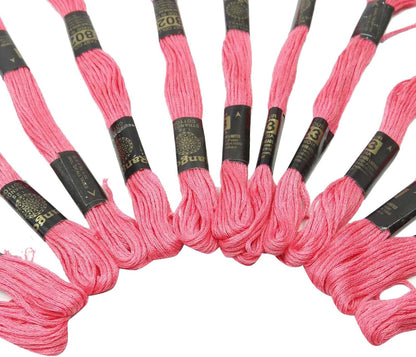 25 Pcs Pack Cotton Sewing Embroidery Thread Skeins Stitch Knitting Floss