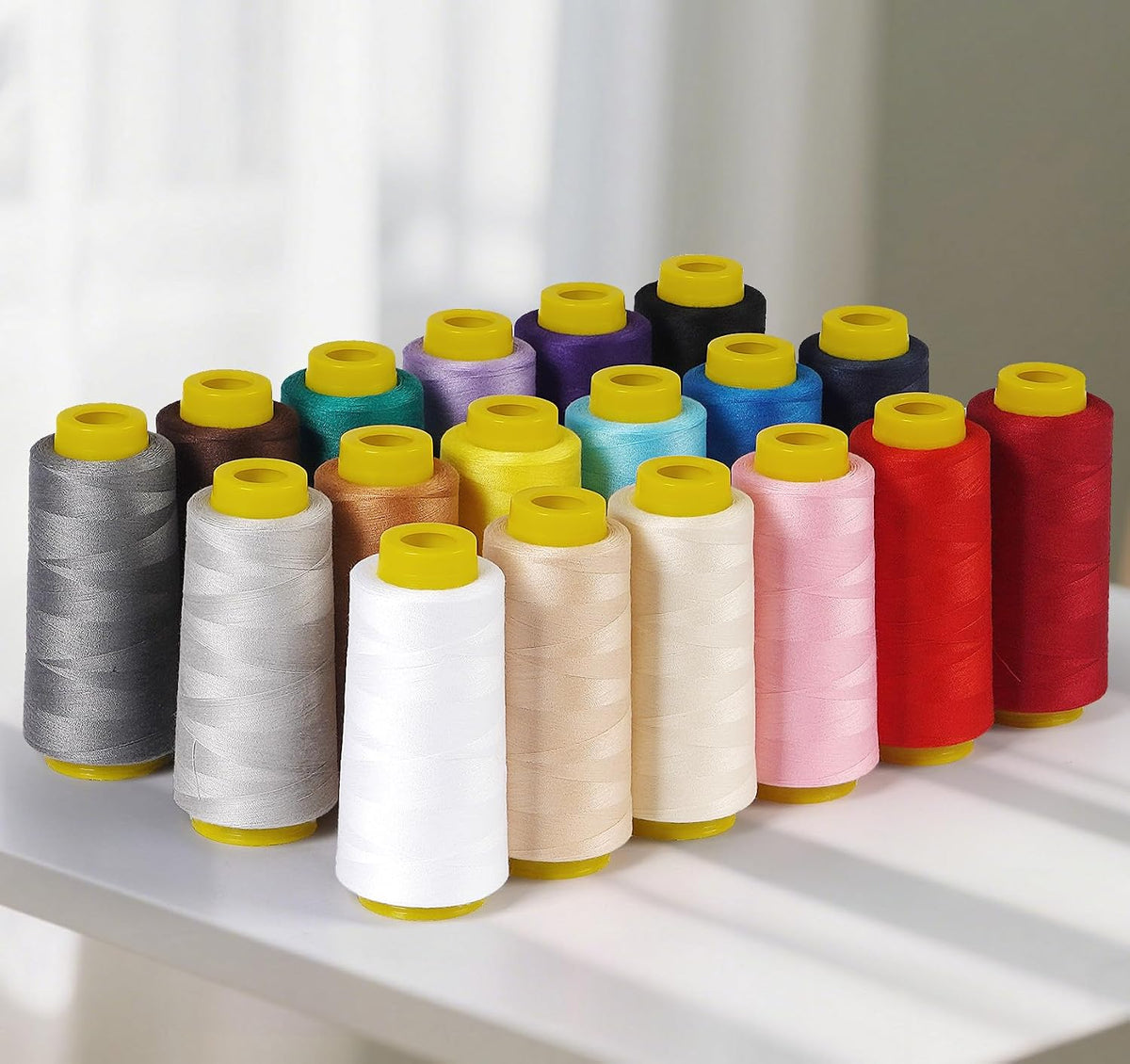 1800 Yards Hot Pink Thread, All Purpose Thread for Sewing