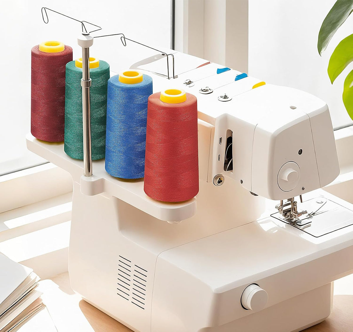 1800 Yards Hot Pink Thread, All Purpose Thread for Sewing