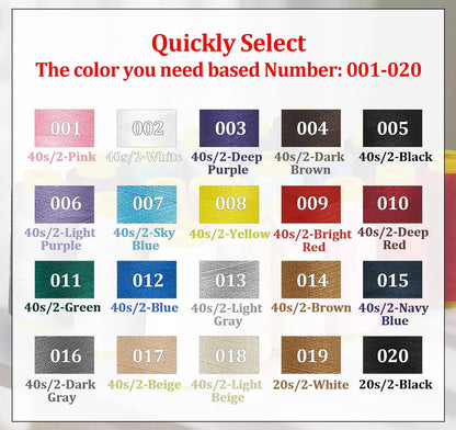 1800 Yards Hot Pink Thread, All Purpose Thread for Sewing