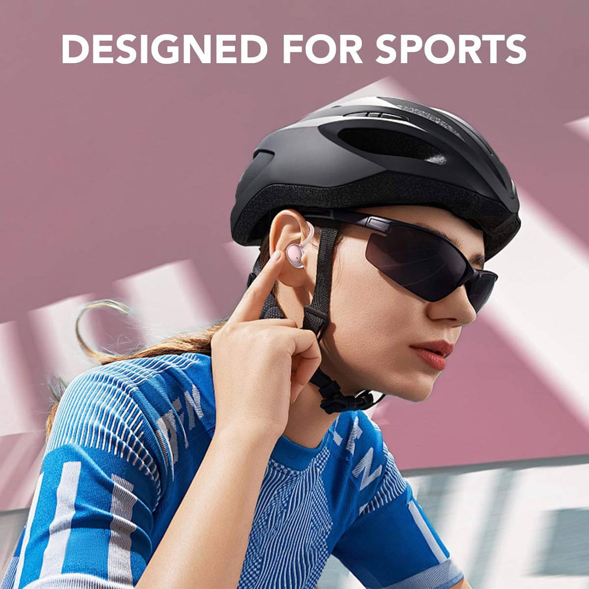 Bluetooth Headphones Wireless Earbuds 72hrs Playtime Wireless Charging Case Digital Display, Ear Buds with Earhook,IPX7 Waterproof, Deep Bass 2.0,Over-Ear Earphones for Sport Running