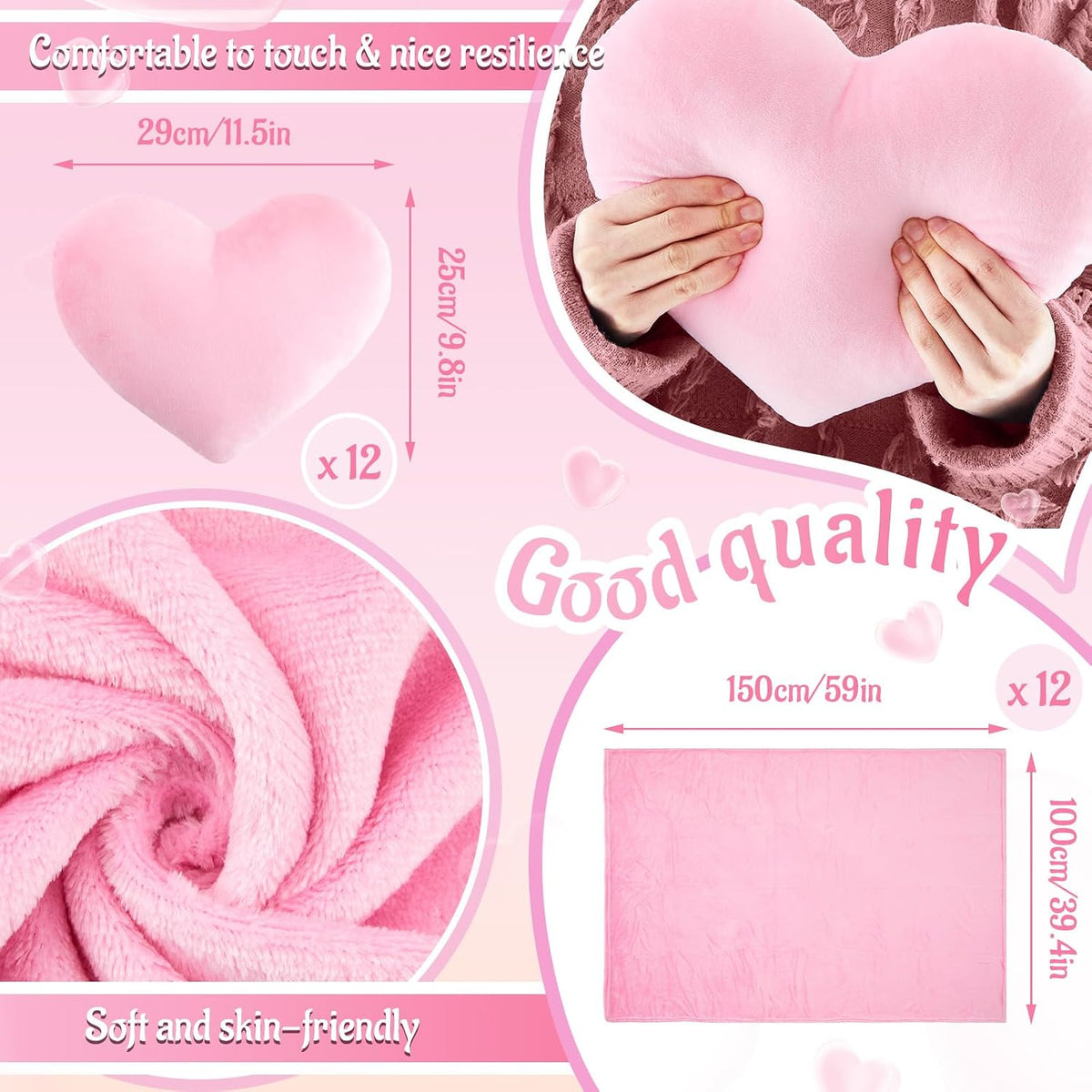 96 Pcs/ 12 Set Sleepover Party Supplies Slumber/ Spa Kit, Pink