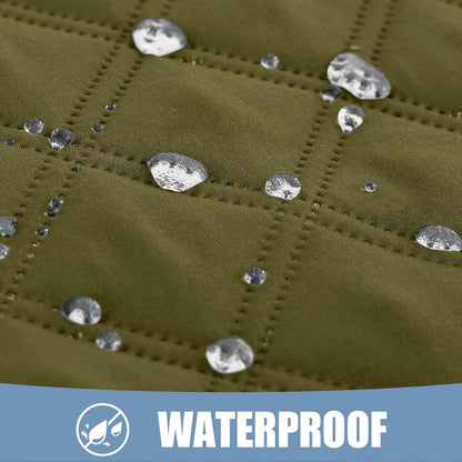 Smiry Waterproof Dog Bed Cover Pet Blanket, Soft Washable Dog Blanket for Furniture Bed Couch Sofa Reversible, Checkered (30"x70", Green/Navy)
