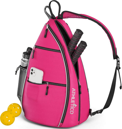 Sling Bag - Crossbody Backpack for Pickleball, Tennis, Racketball, and Travel for Men and Women