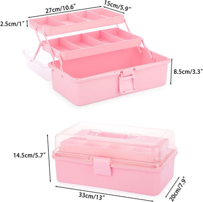 3-Layer Plastic Dividing Storage Box Craft Organizer and Storage