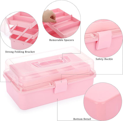 3-Layer Plastic Dividing Storage Box Craft Organizer and Storage