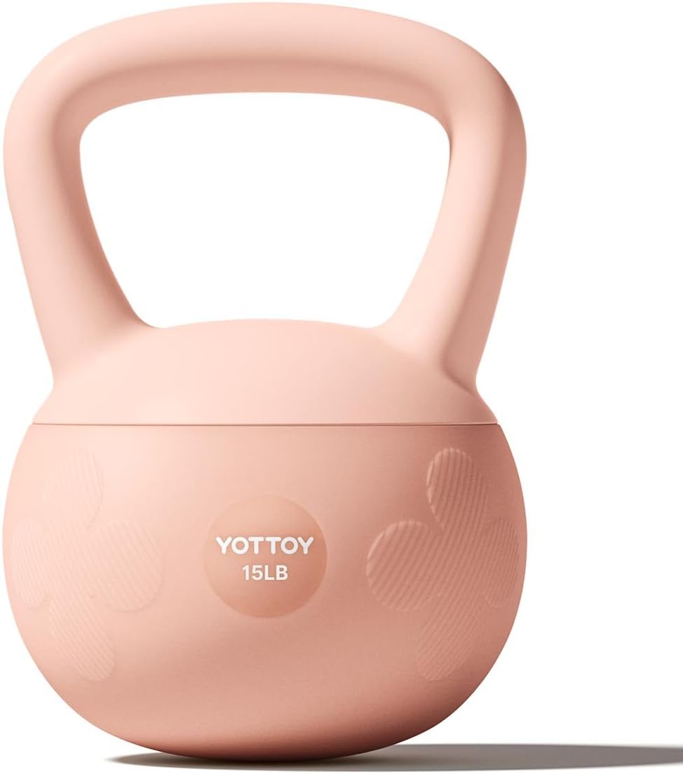 Soft Kettlebell for Home Workouts, Anti-Slip Wide Handle Strength Training Kettlebells, Cushioned Base for Safety - Ideal for Men, Women & Beginners