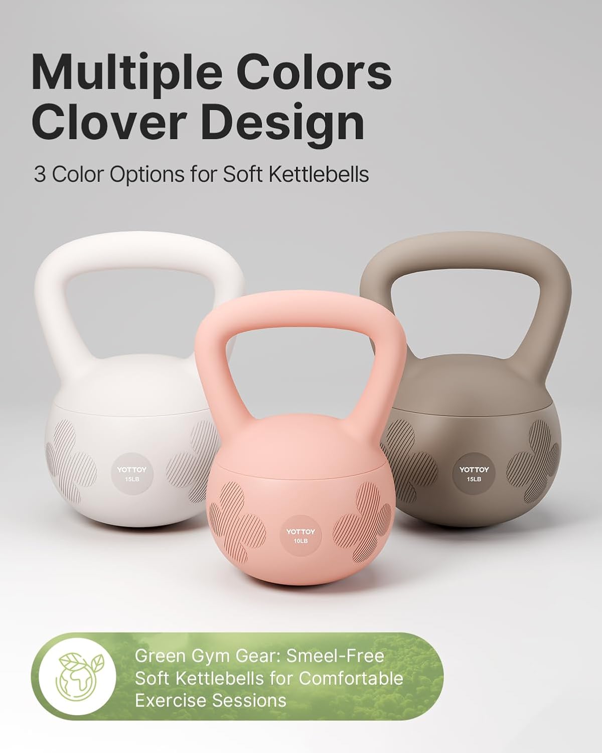 Soft Kettlebell for Home Workouts, Anti-Slip Wide Handle Strength Training Kettlebells, Cushioned Base for Safety - Ideal for Men, Women & Beginners