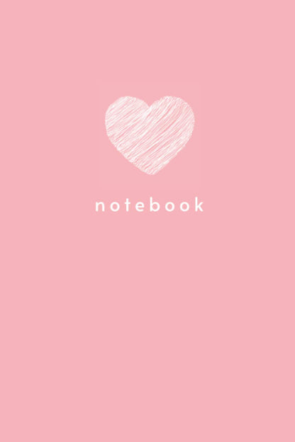 Peach Pink Notebook: 100 Page Heart Journal for Women
