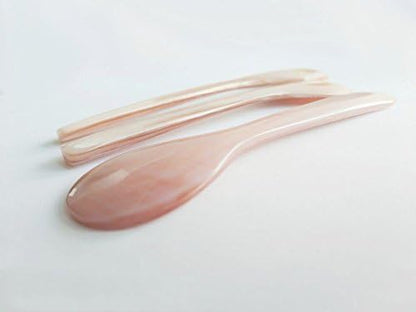 Mother of Pearl MOP Caviar Spoons Pink - Set of 10 pcs