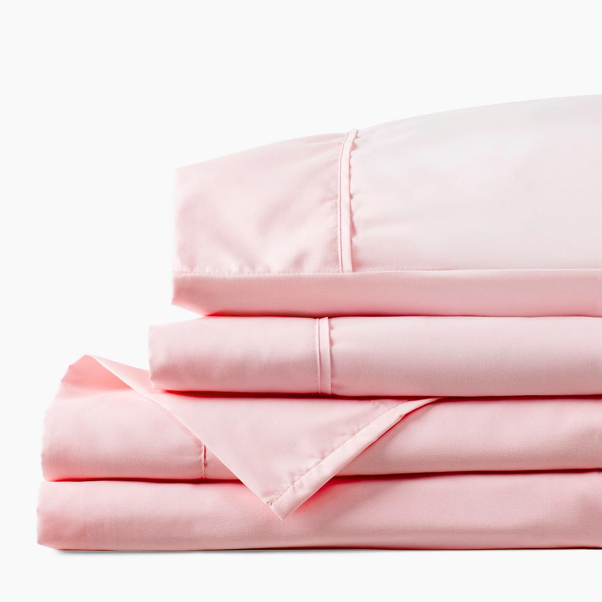 Cooling Bed Sheets (Split King, Cotton Candy Pink)