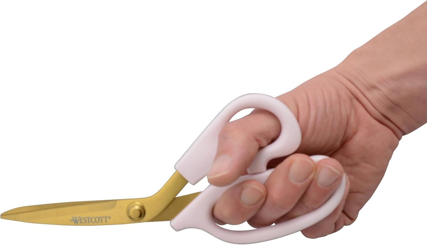 All-Purpose Kitchen Shears, Pink with Gold Blades - Durable Kitchen Shears with Precision-Ground Blades for Easy Cutting and Meal Prep - 8-Inch