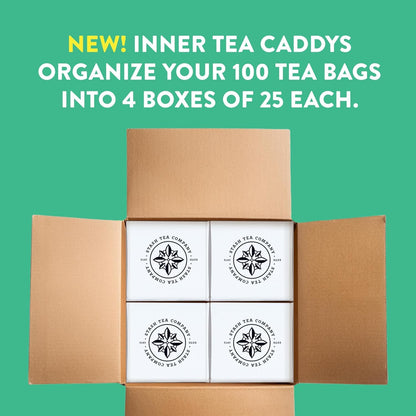 Ginger Peach Green Tea & Matcha Blend, Box of 100 Tea Bags (Packaging May Vary)