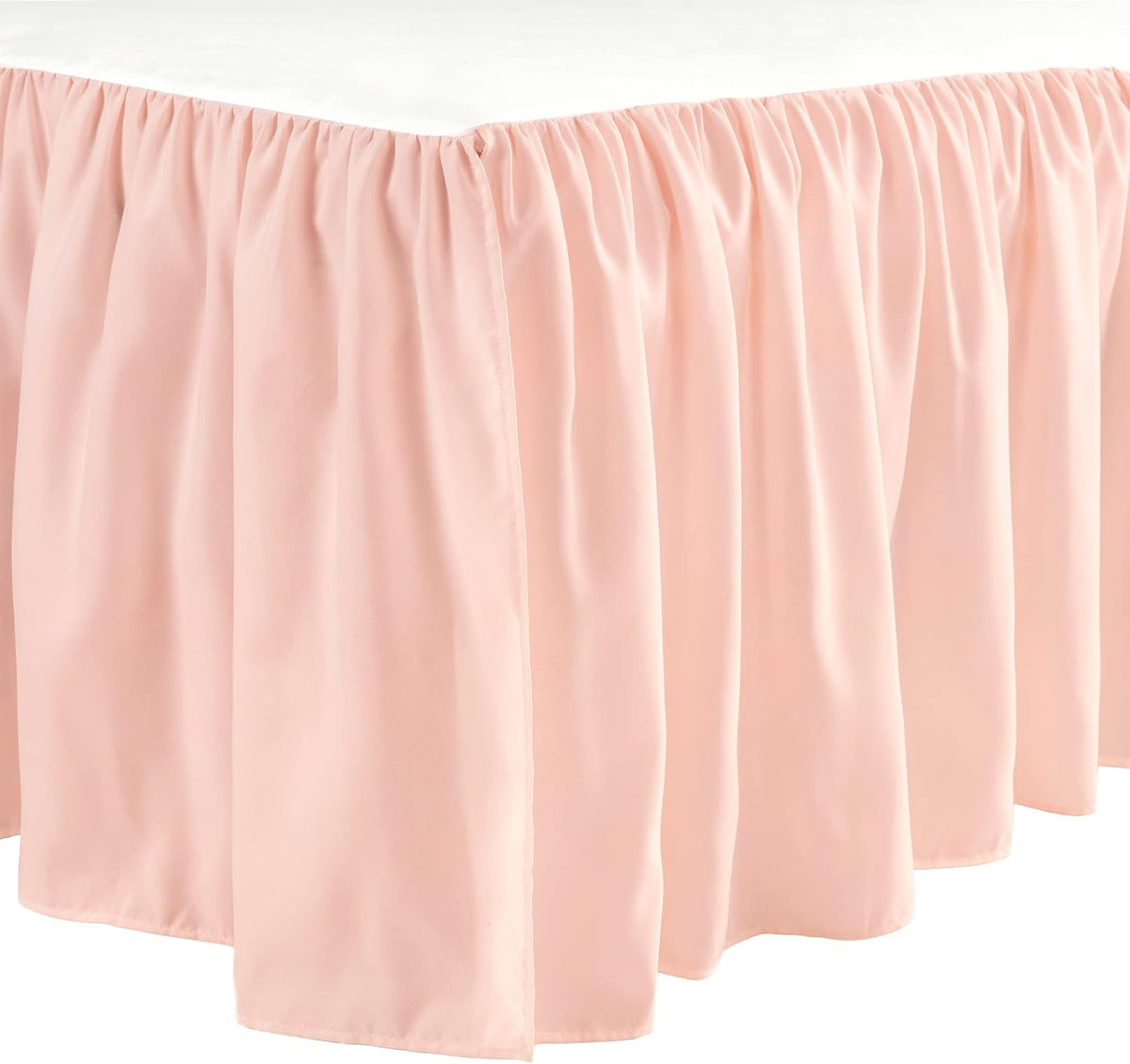 Ruffle Crib Skirt, 16" Drop, Pink