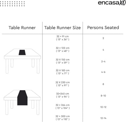 Table Runner, Cotton Canvas Dining Runner 13"x72"
