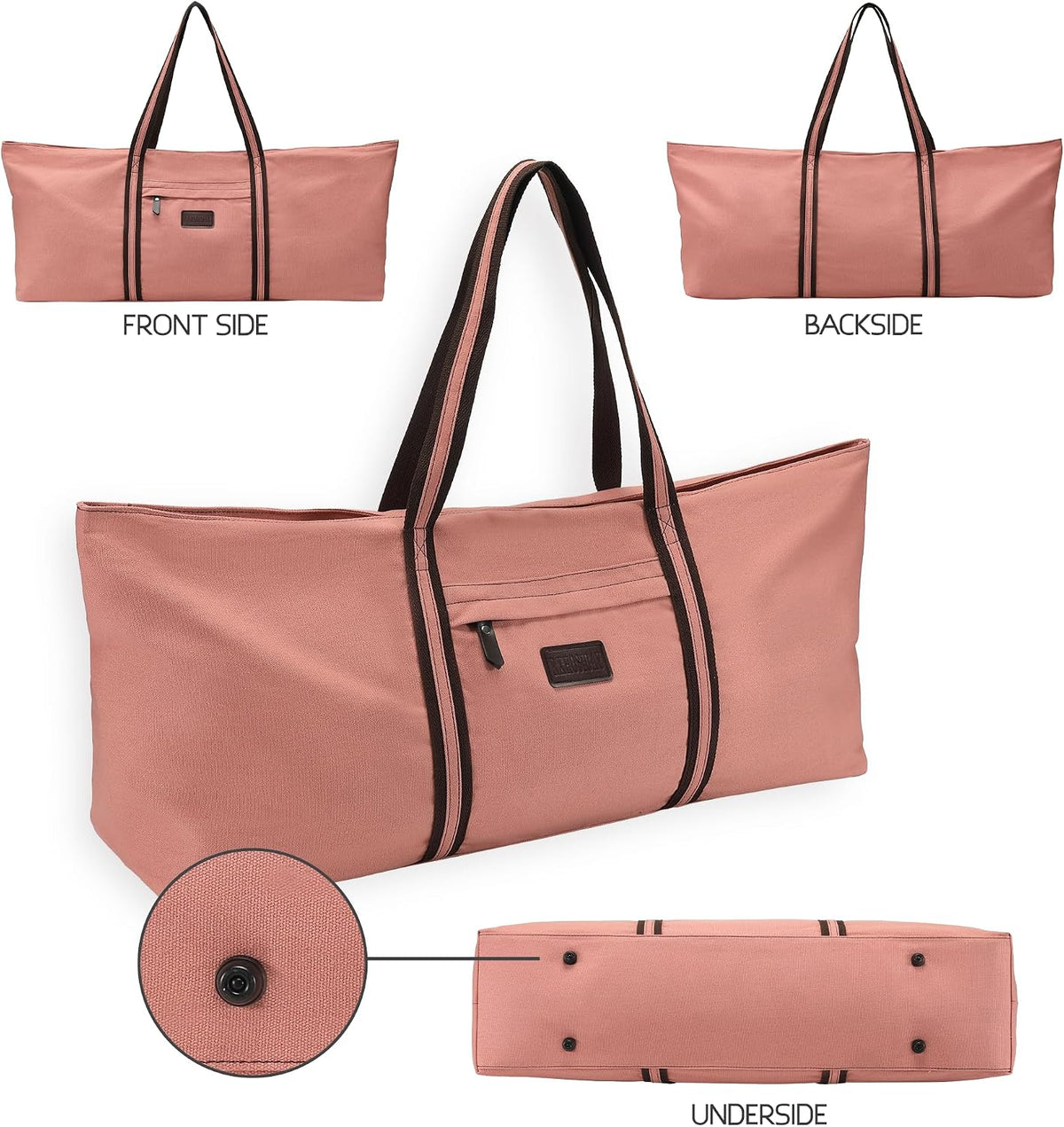 Large Yoga Mat Tote Sports Gym Pilates Carrier Shoe Bag for Women