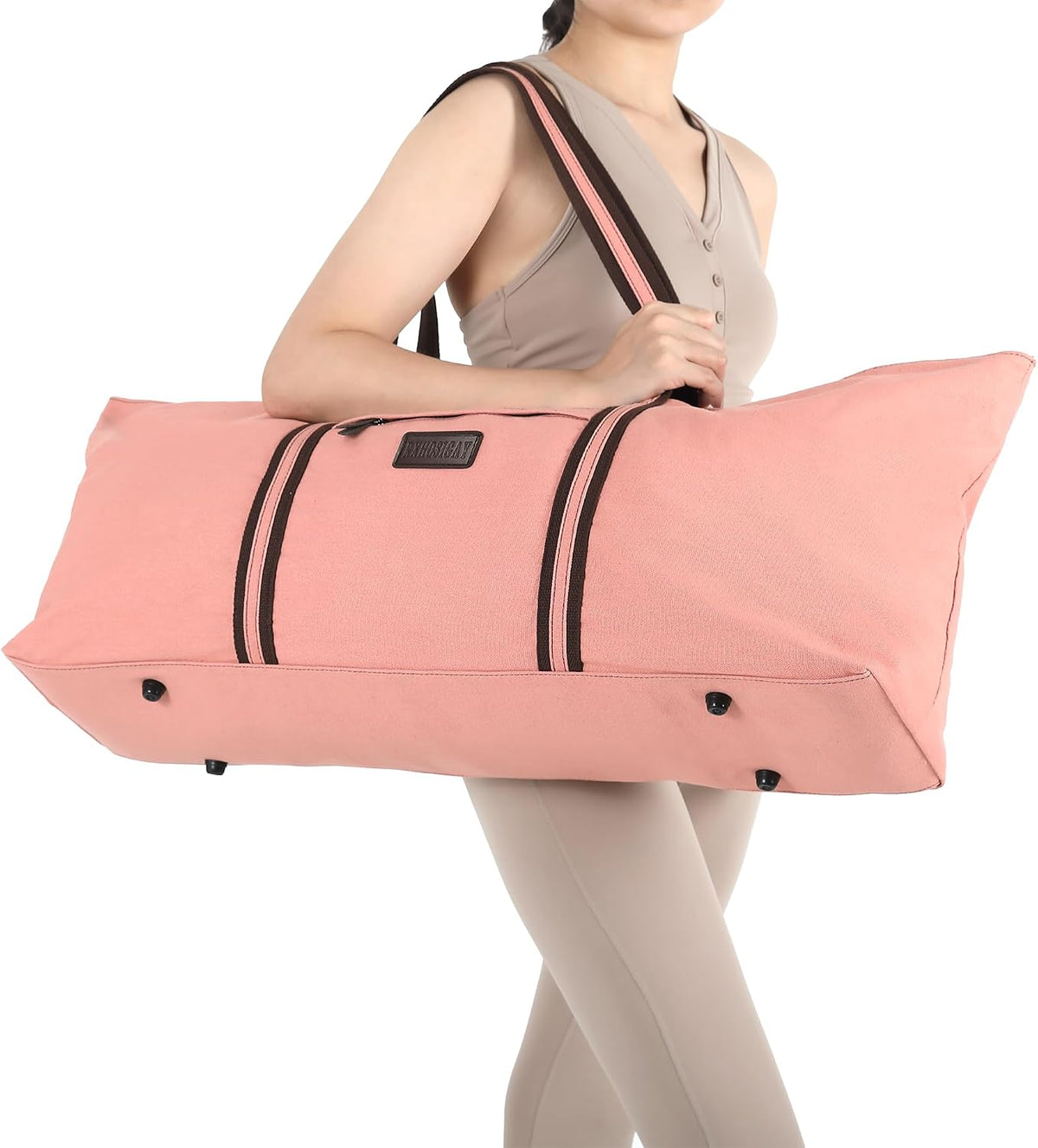 Large Yoga Mat Tote Sports Gym Pilates Carrier Shoe Bag for Women