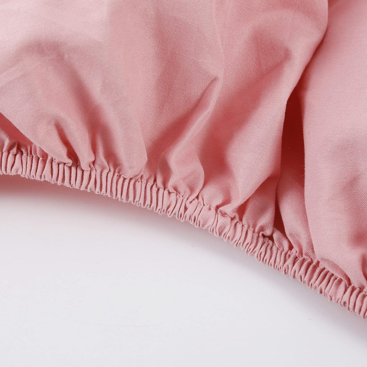 Fitted Sheet-Deep Pockets-Soft Microfiber-Easy Care-Shrinkage and Fade Resistant-Fitted Sheets Twin Size for Girl Teens Kids-Only 1 Fitted Sheet (Twin, Blush)