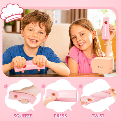 3 Packs Butter Squishy Slow Rising Squeeze Toys, Sensory Fidget Toys