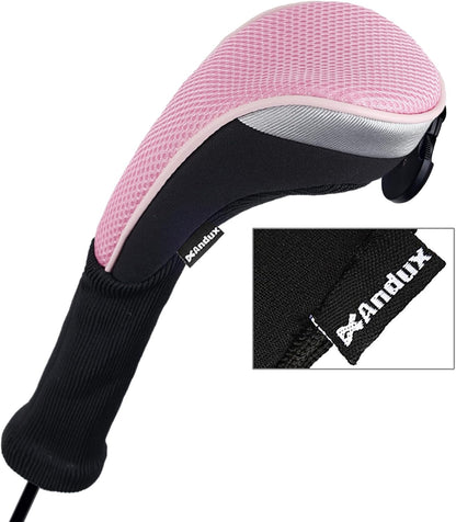 3pcs Long Neck Golf Hybrid Club Head Covers Dial No. Tag CTMT-02