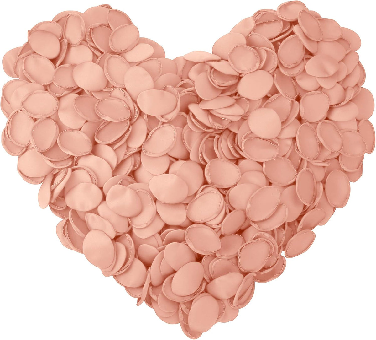 Premium Artificial Silk Rose Petals Flower Scatter Petals for Wedding Aisle Centerpieces Table Confetti Party Home Decoration, Peach, 200pcs, 1.5-2 Inches