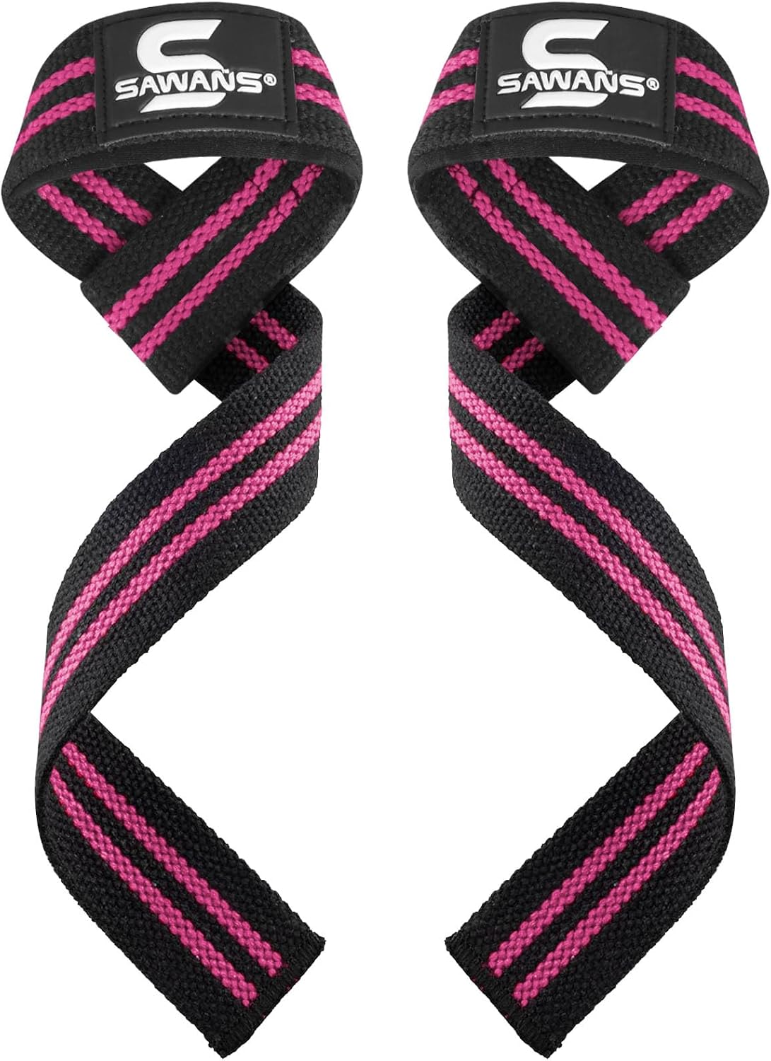 SAWANS Lifting Straps Weight Lifting Wrist Support Fitness Padded Gym Heavy Duty Anti Slip Hand Bar Grips Neoprene Bodybuilding Dumbbell Power Deadlift Barbells Workout Strength