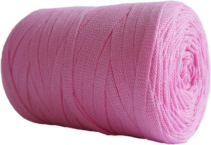 1PCS 250g 8.1oz Soild Color Fancy Yarns DIY Bag Handbag Carpet Cushion Cotton Cloth T-Shirt Yarn Knitting Crochet Yarn Pet Cave Basket Crochet Bag Fabric Yarn