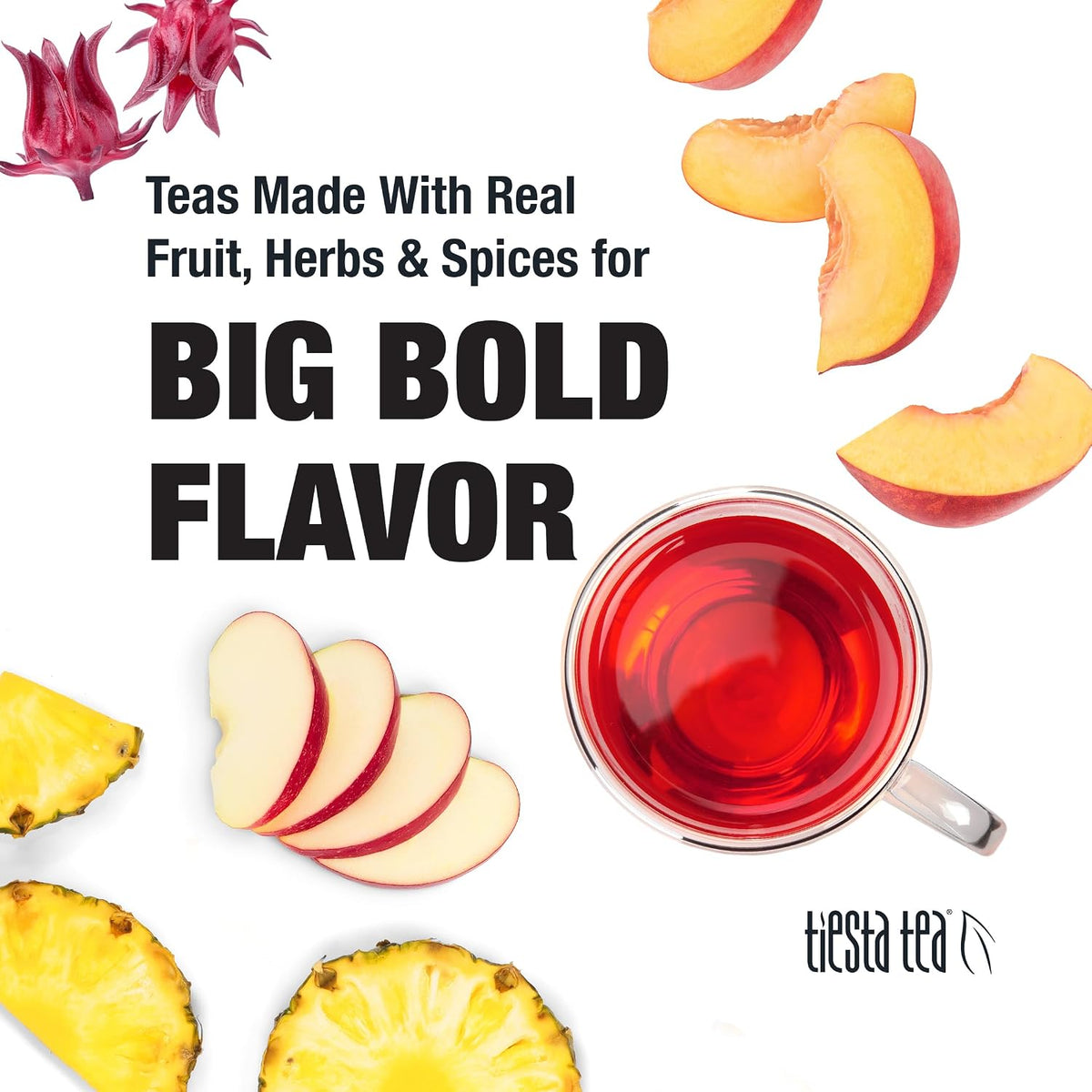 Peach Party, Loose Leaf, Peach Hibiscus Herbal Infusion