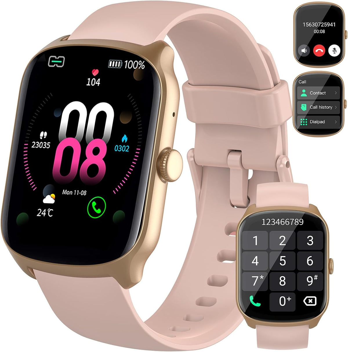 Smart Watch for Men Women, 1.95" HD Smartwatch (Dial/Answer Calls)