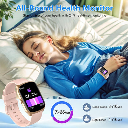 Smart Watch for Men Women, 1.95" HD Smartwatch (Dial/Answer Calls)