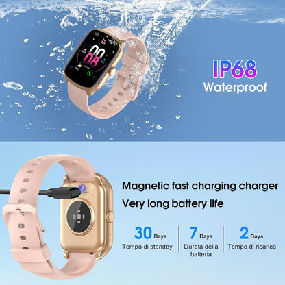 Smart Watch for Men Women, 1.95" HD Smartwatch (Dial/Answer Calls)