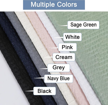 Pink Shower Curtain for Bathroom 72x72 Inch, 3D Embossed Textured Waffle Fabric Shower Curtains, Soft Hotel Farmhouse Style, Water Repellent, Machine Washable, Pink, 72" W x 72" L