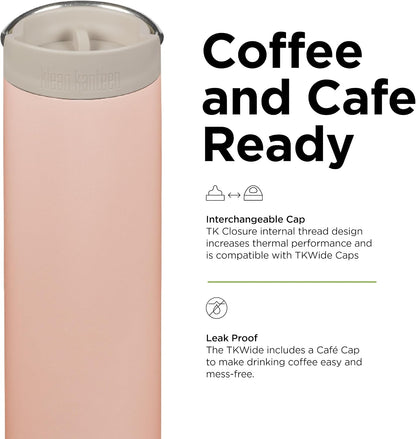 20oz TKWide Insulated Coffee Tumbler with Café Cap - Peach Parfait