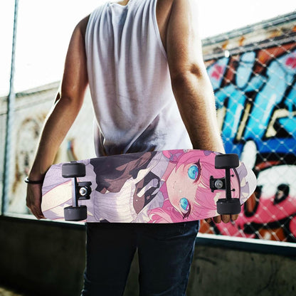 Anime Maid Peach Skateboard Tape Grip Bubble Free Scooter Grips Tape 33×9 Inch lija para Skateboard