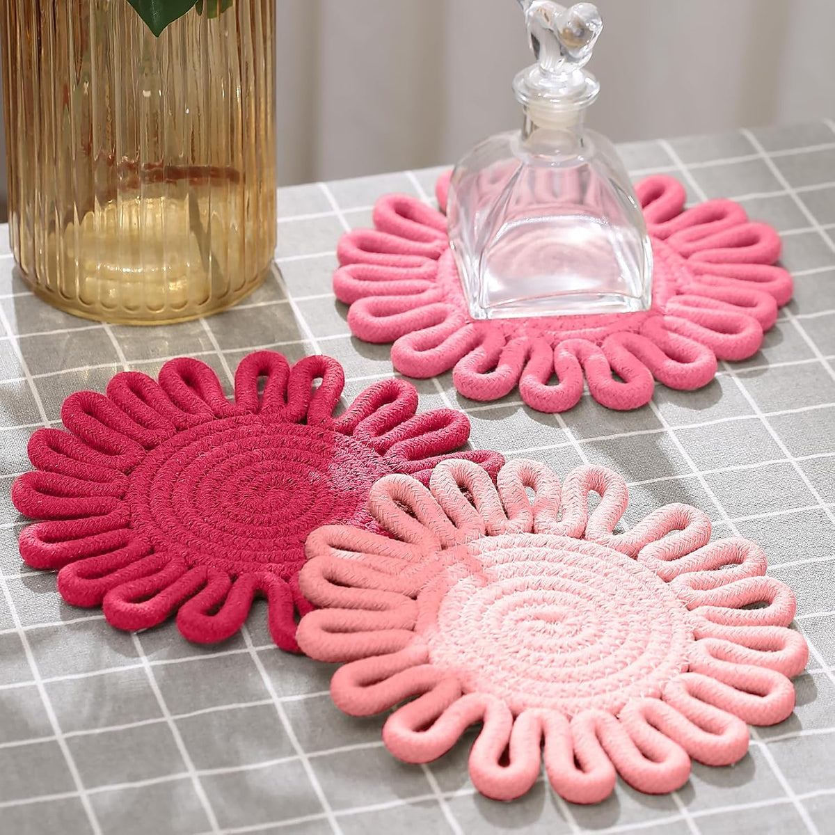 7.5" Trivets for Hot Dishes, 3 Pack Trivets for Hot Pots and Pans