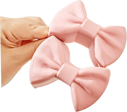 Silicone Oven Gloves Cooking Pinch Grips Oven Mitts Bow Tie Heat Resistant Kitchen Pot Holder for Baking 1Pair Pink, Silicone Pot Holder, Standard
