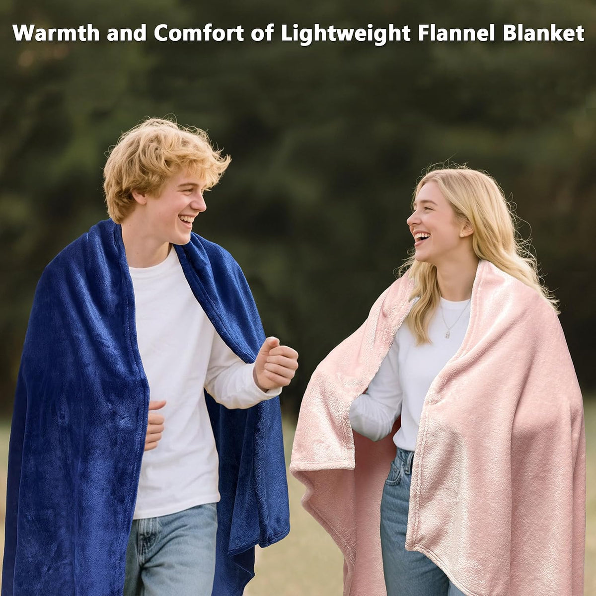 Fleece Throw Blanket, Luxury Cozy Fuzzy Lightweight Soft Blankets for Sofa Couch Bed Car Travel and Camping (Pink, 50x60 Inches)