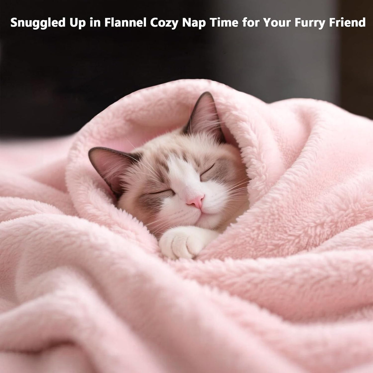 Fleece Throw Blanket, Luxury Cozy Fuzzy Lightweight Soft Blankets for Sofa Couch Bed Car Travel and Camping (Pink, 50x60 Inches)