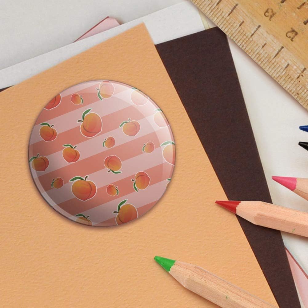 Cute Peaches and Stripes Pattern Puffy Bubble Dome Scrapbooking Crafting