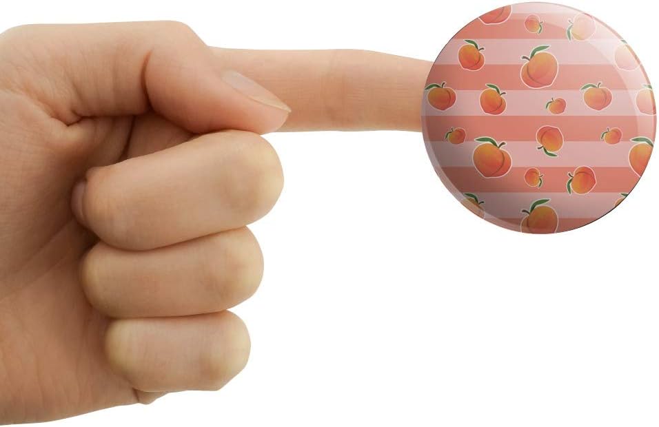 Cute Peaches and Stripes Pattern Puffy Bubble Dome Scrapbooking Crafting