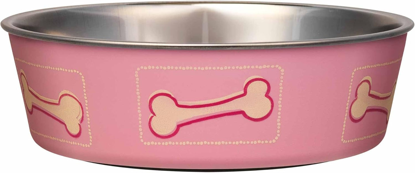 Loving Pets Coastal Bella Bowl for Dogs, Medium, Pink
